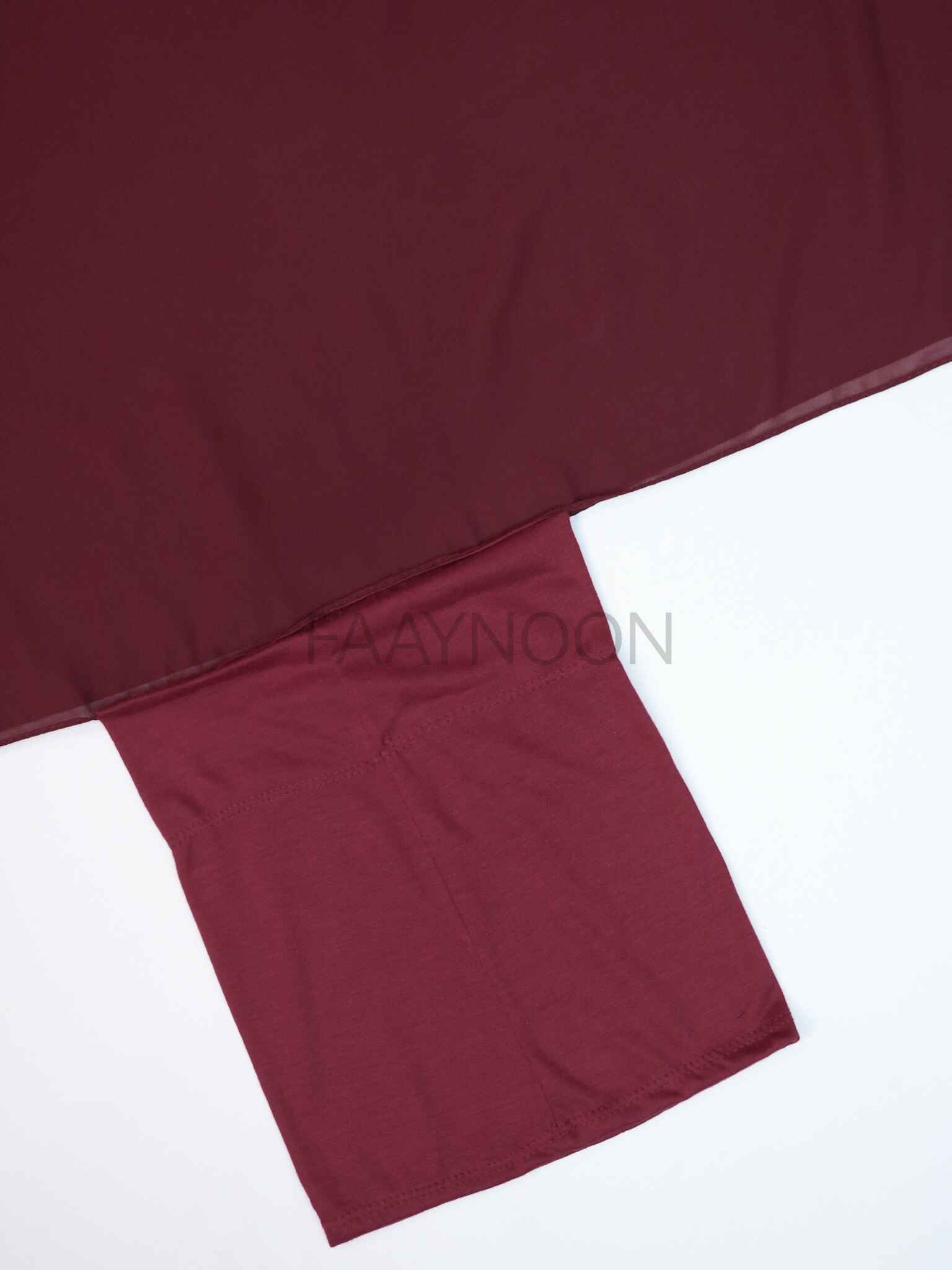 Instant Chiffon Georgette - Burgundy