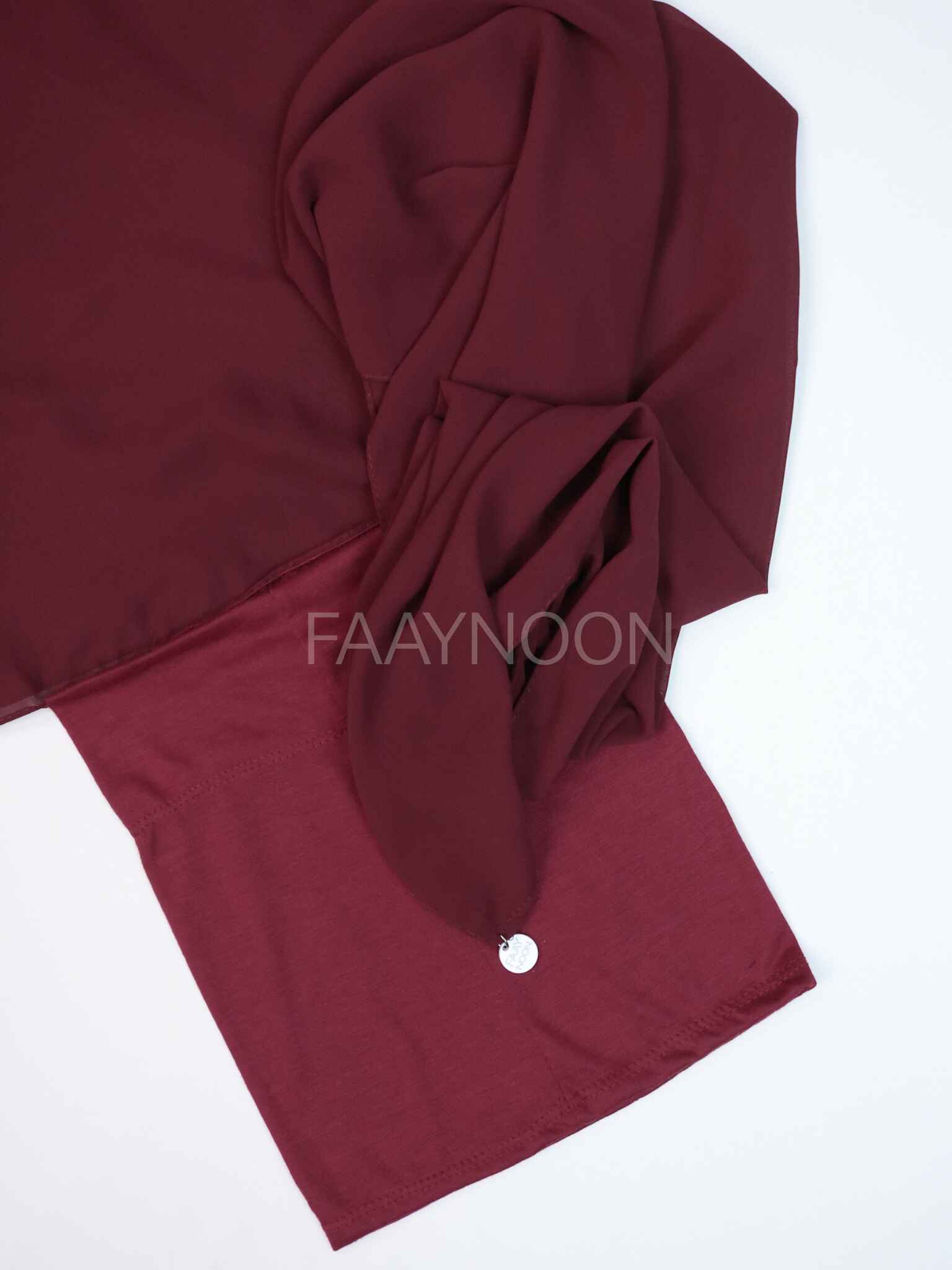 Instant Chiffon Georgette - Burgundy