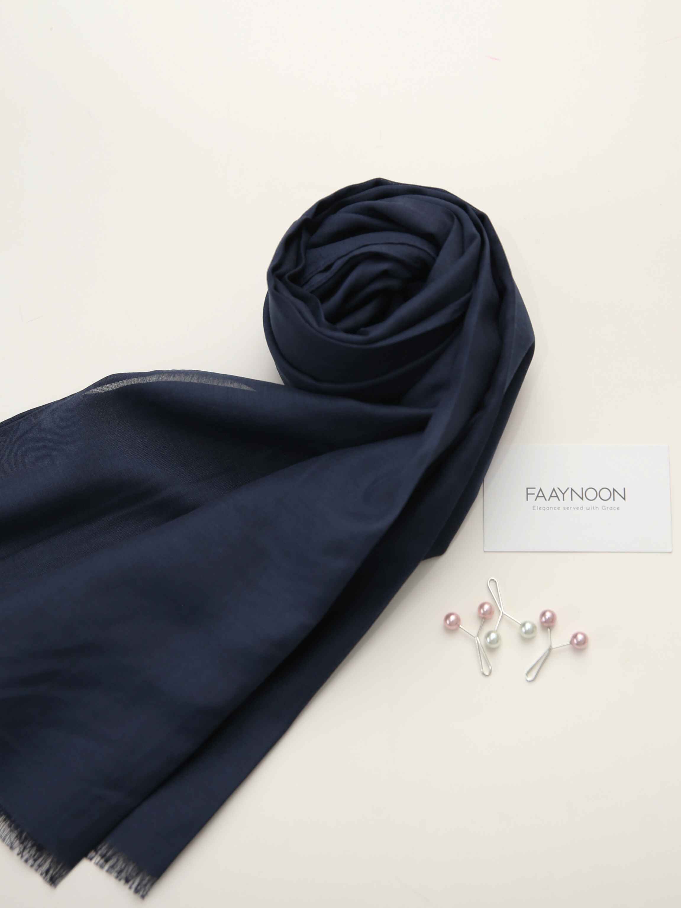 Modal Hijab - Navy Blue