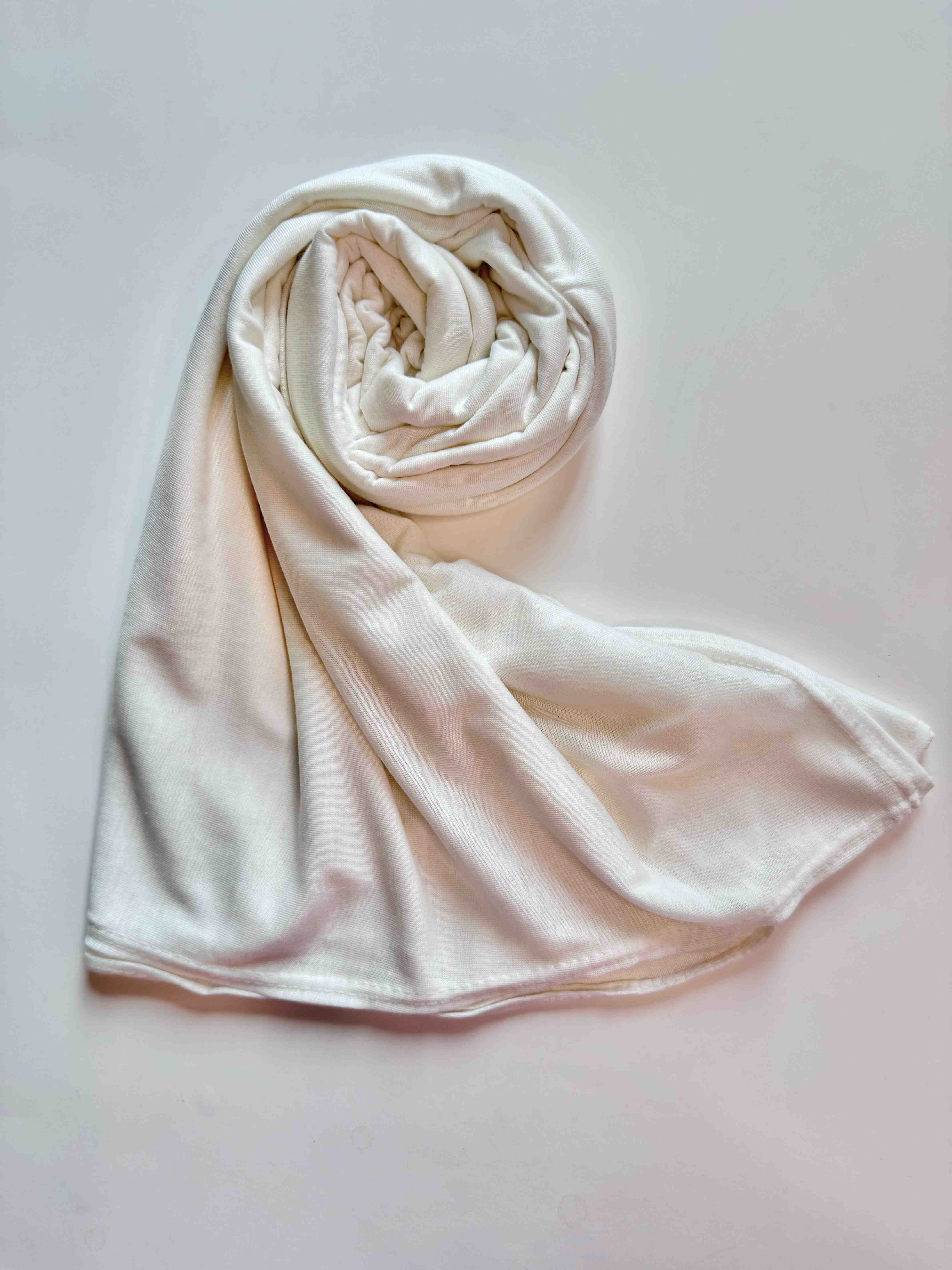 Jersey Hijab - White