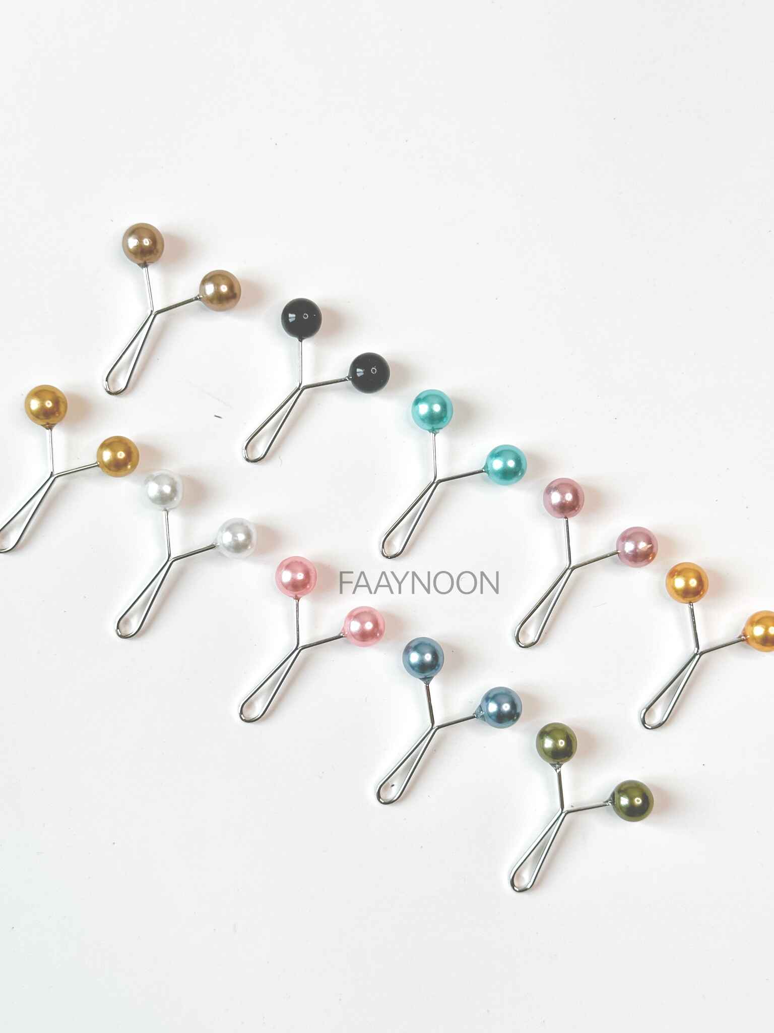 Chin Pins - Pair of 2 (Any Random Color)