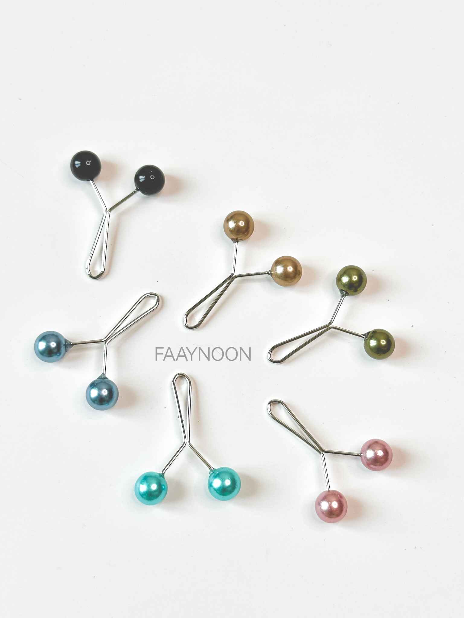 Chin Pins - Pair of 2 (Any Random Color)