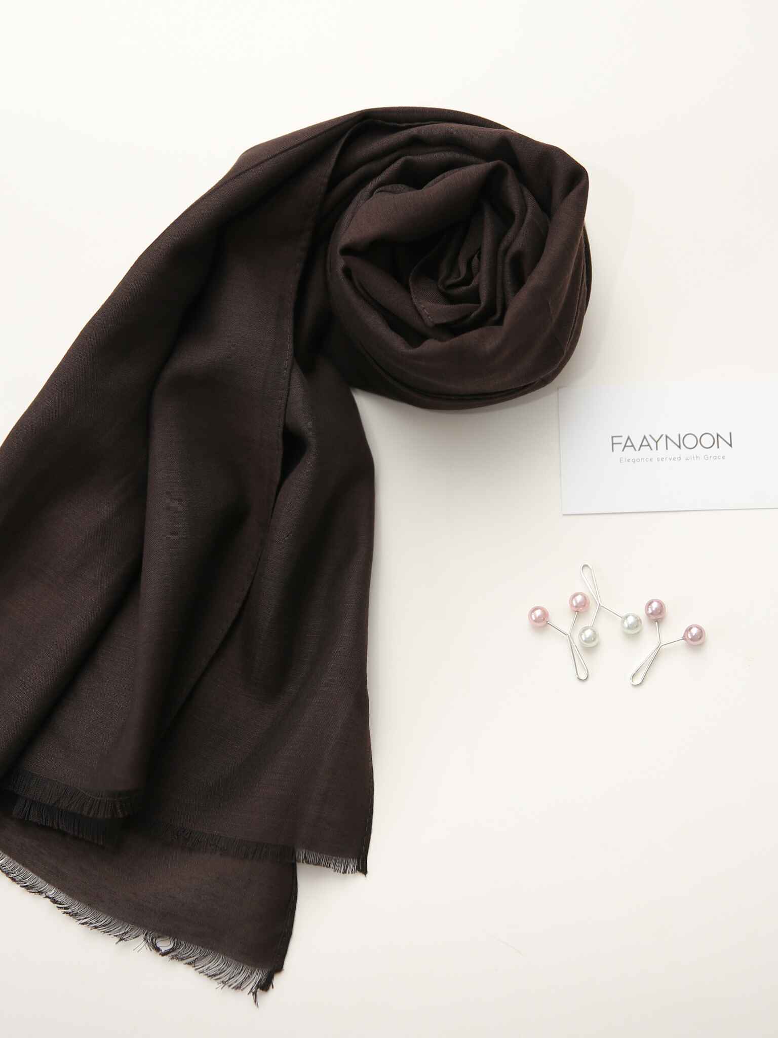 Modal Hijab - Dark Brown