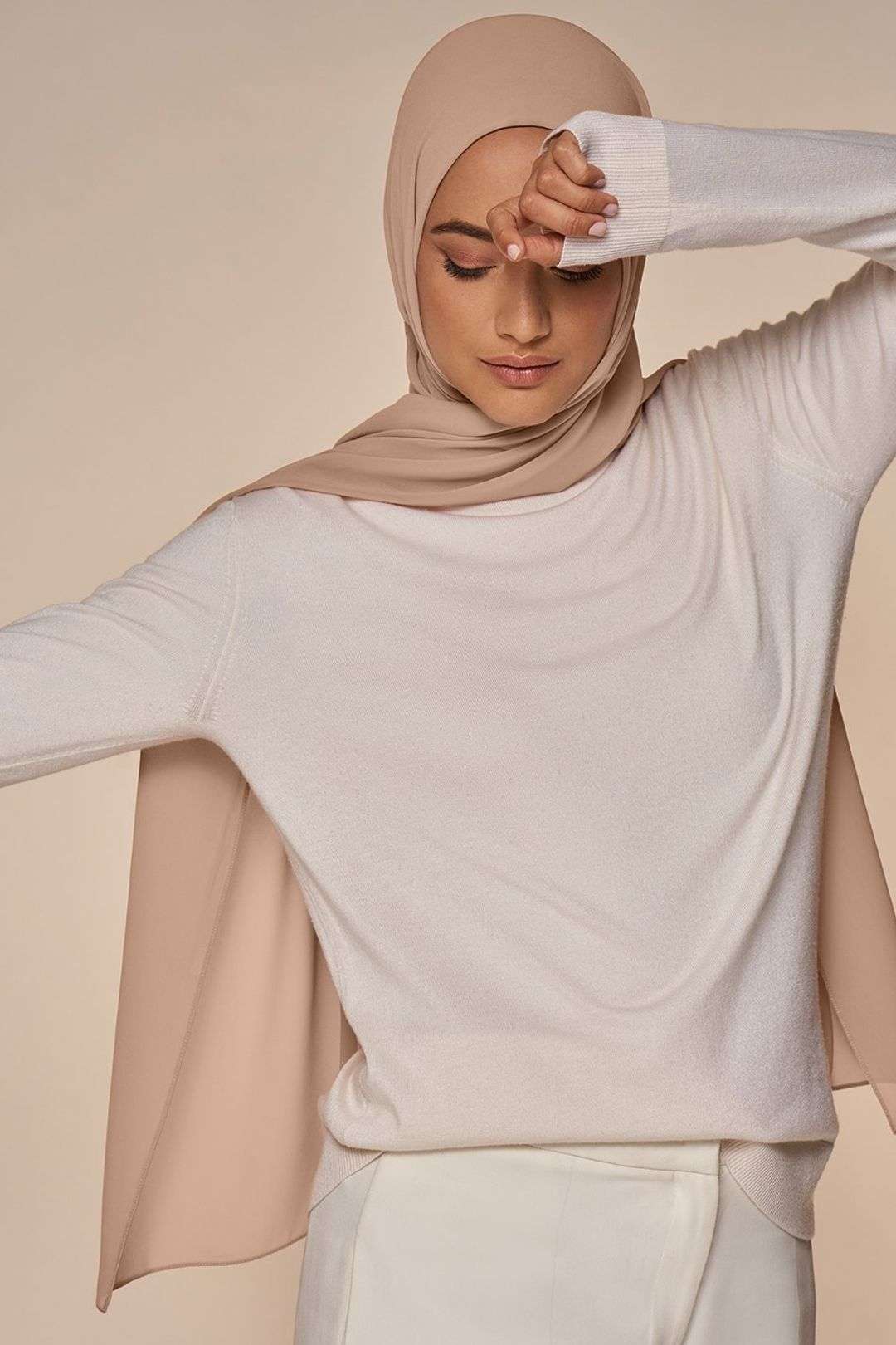 Luxury Chiffon Georgette nude