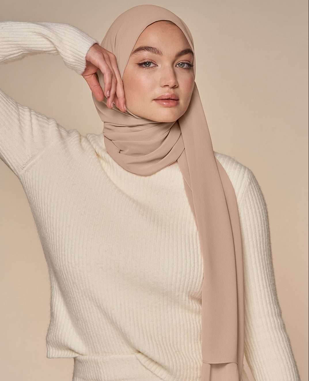 Luxury Chiffon Georgette nude