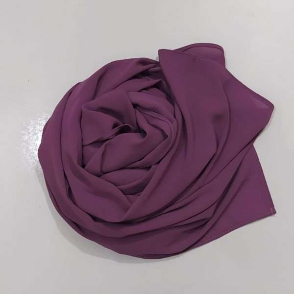 Luxury Chiffon Georgette-Plum