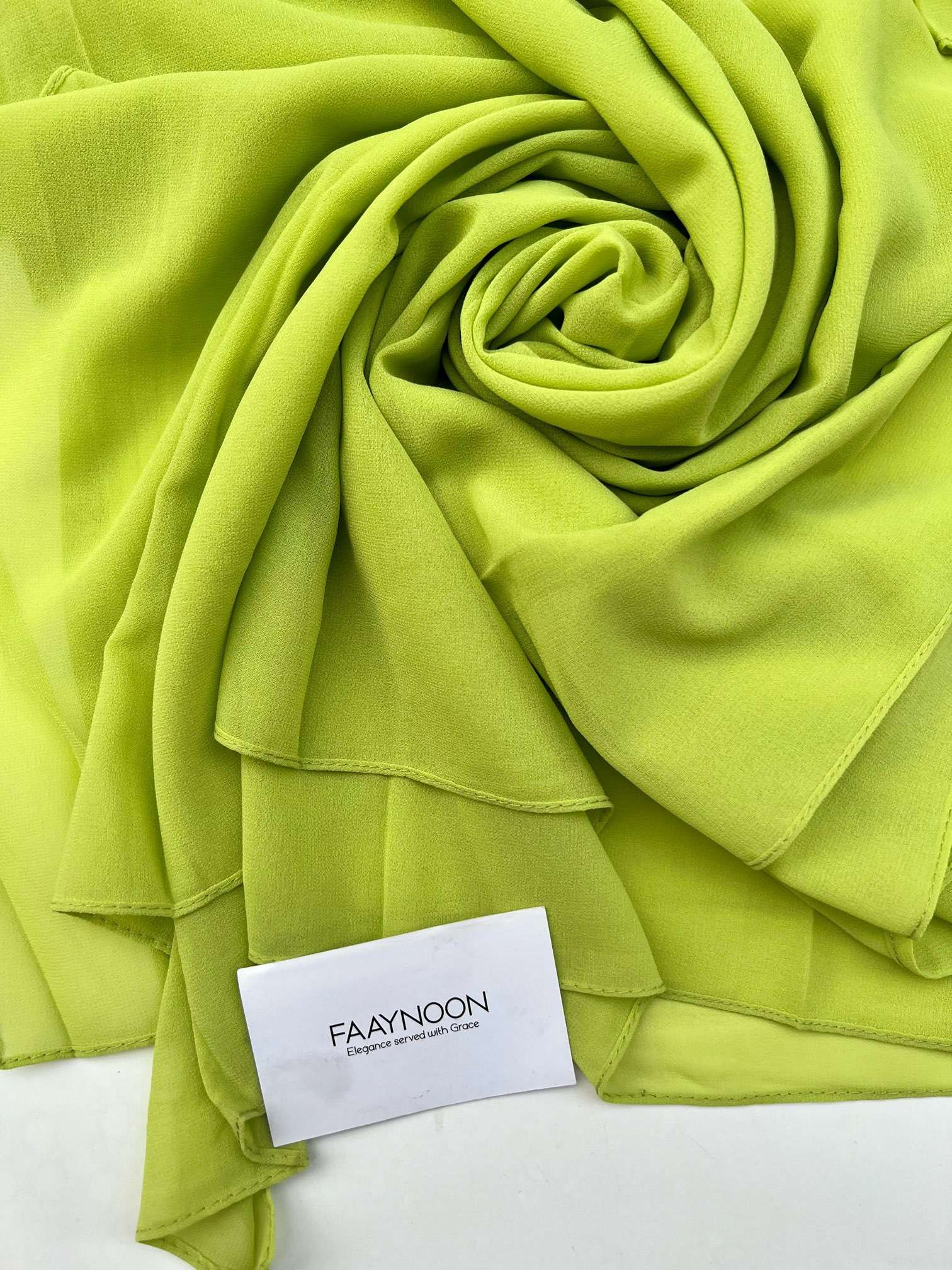 Luxury Chiffon Georgette Neon Green