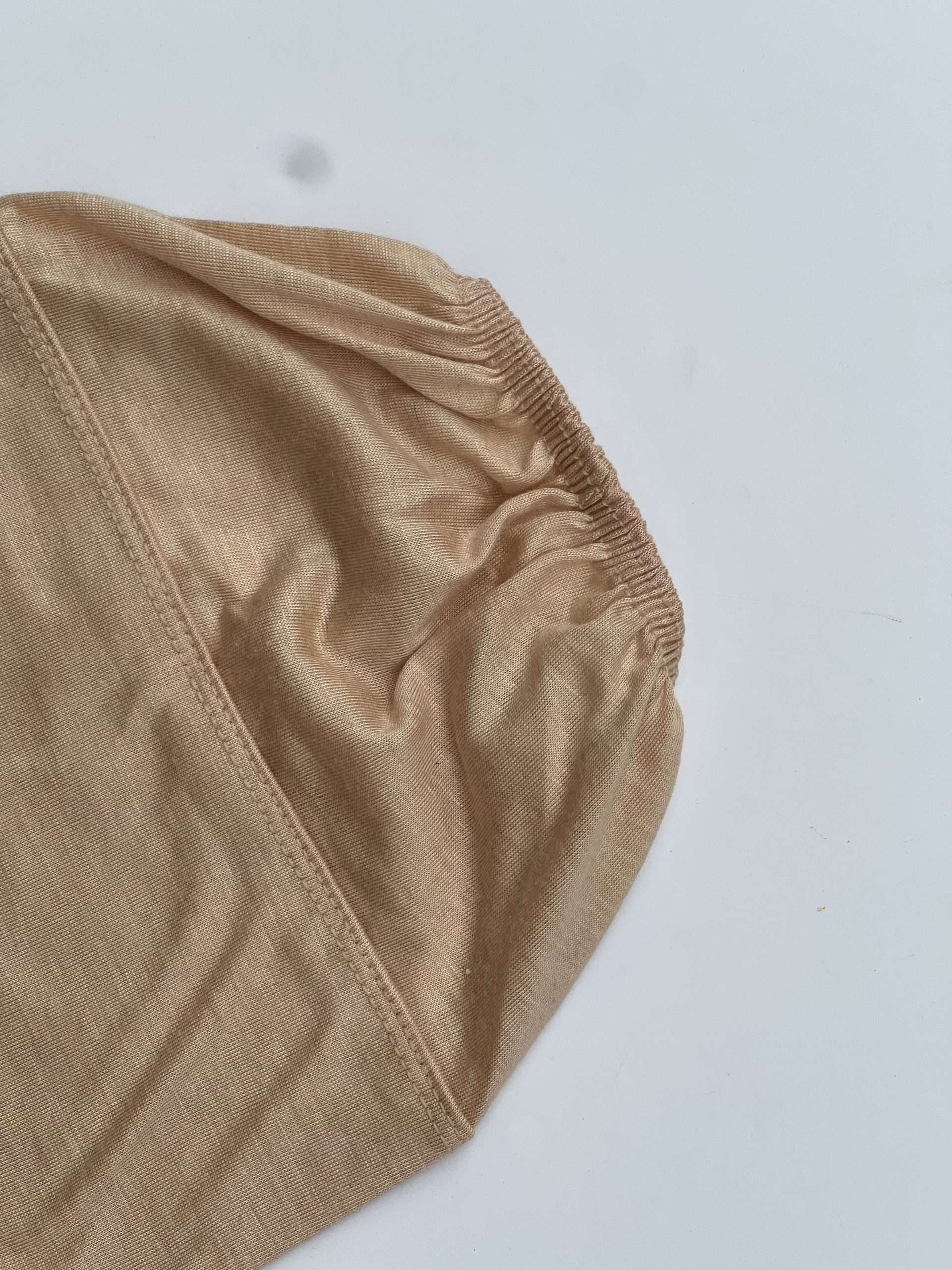 Beige Bonnet Cap