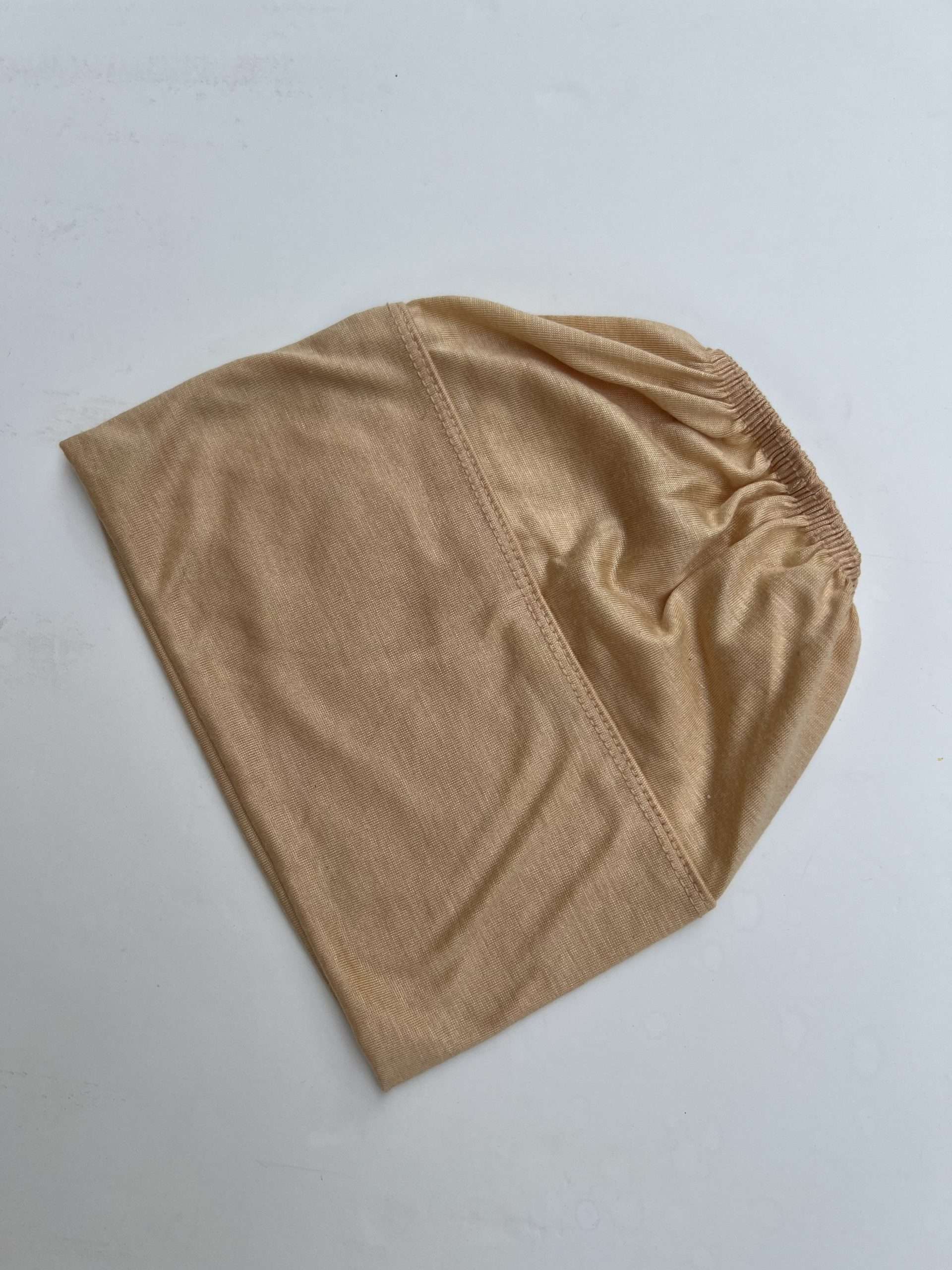 Beige Bonnet Cap