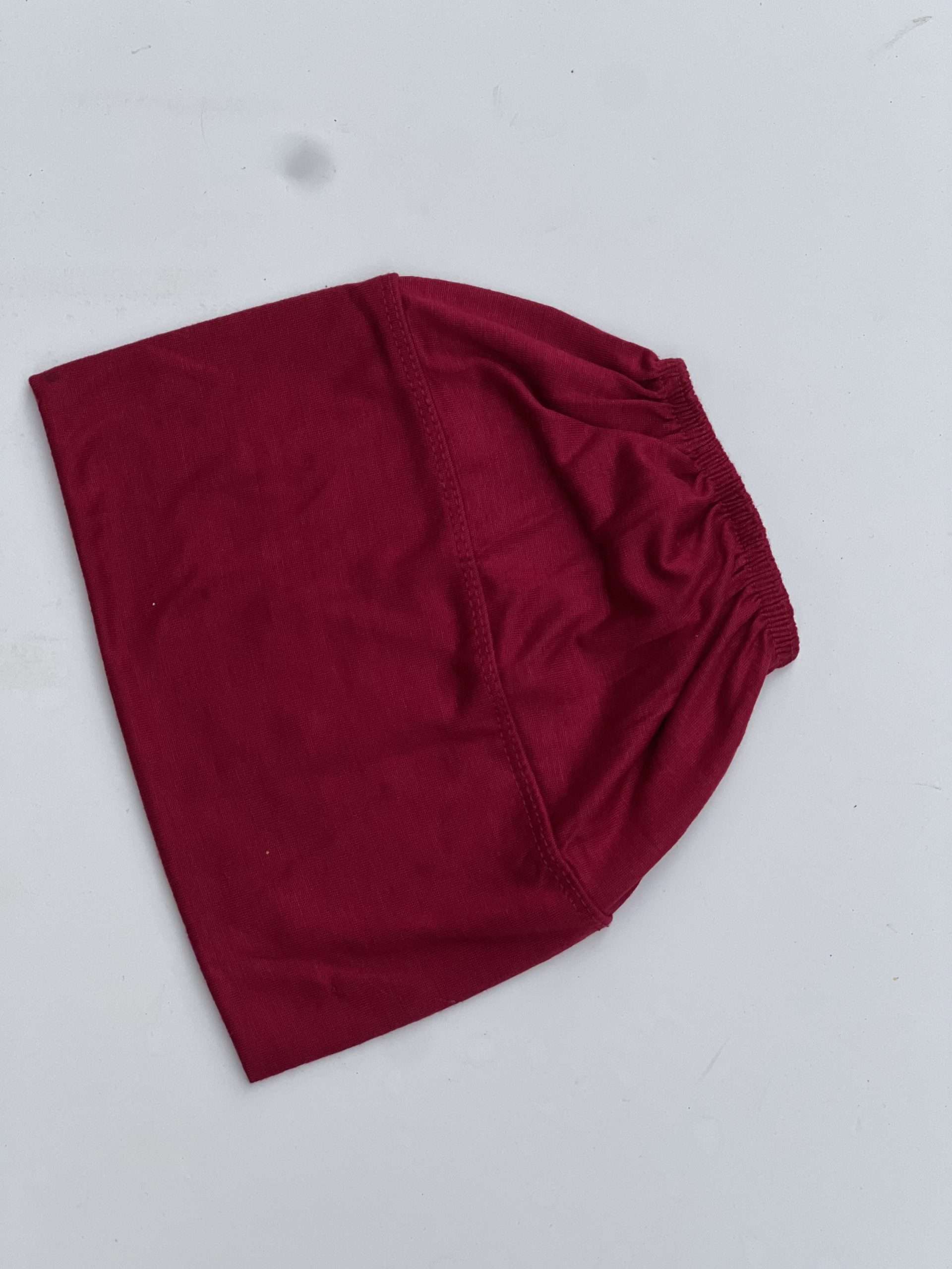 Burgundy Bonnet Cap