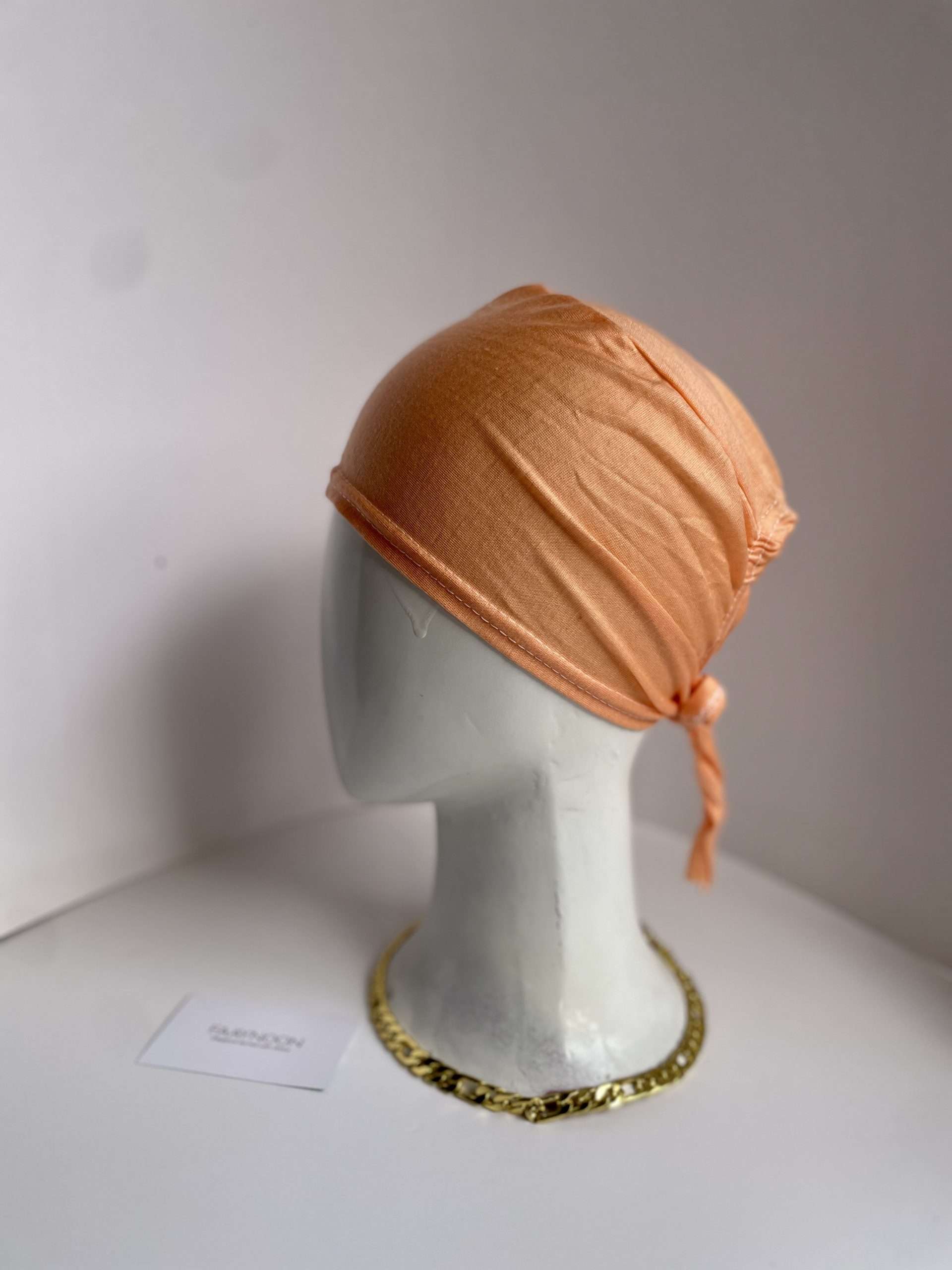 Peach Hijab Cap