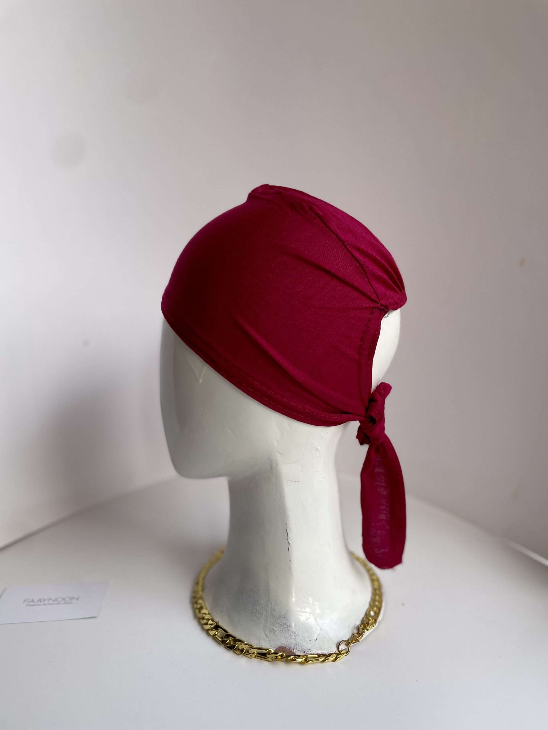 Burgundy Hijab Cap