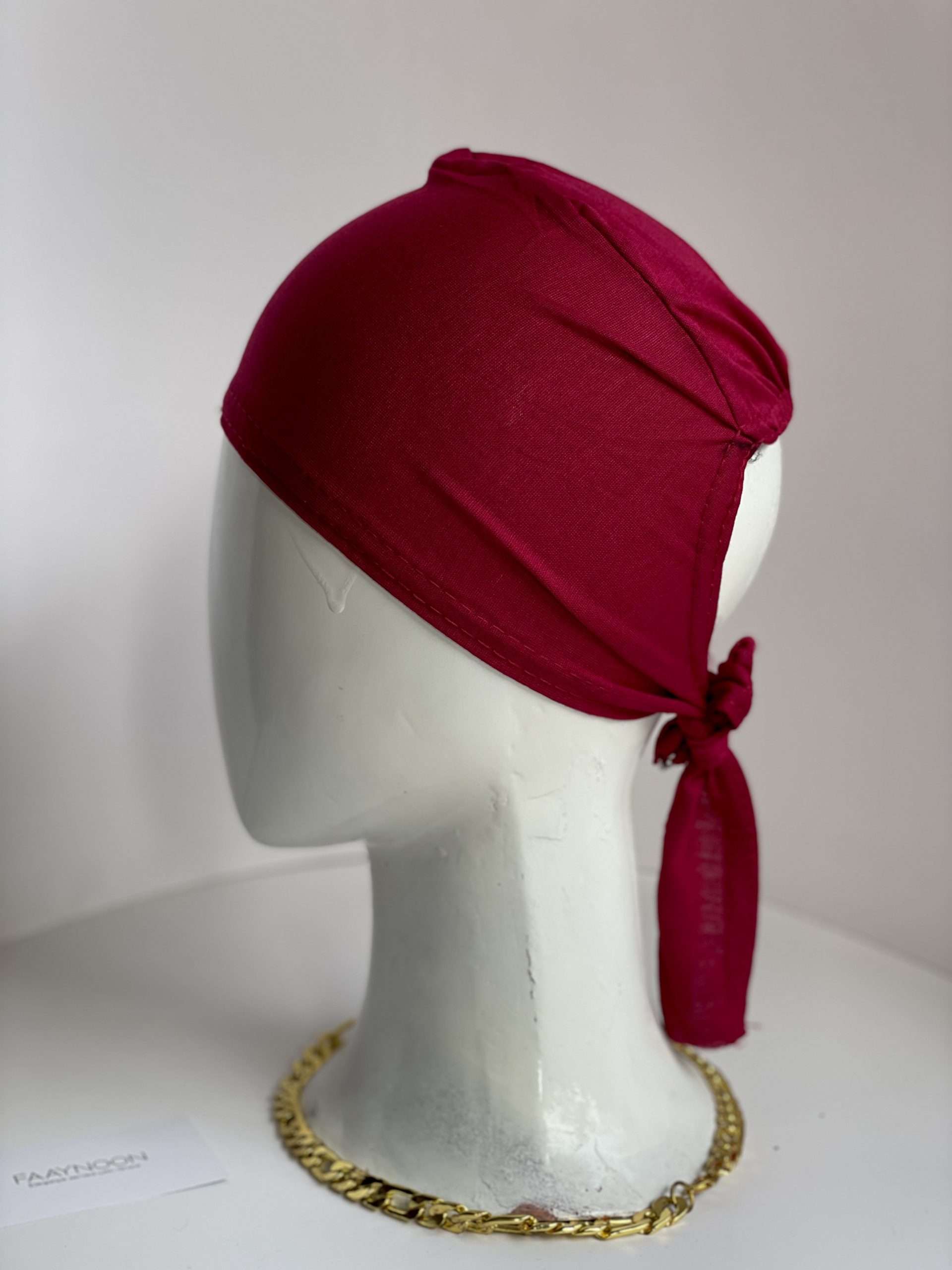 Burgundy Hijab Cap