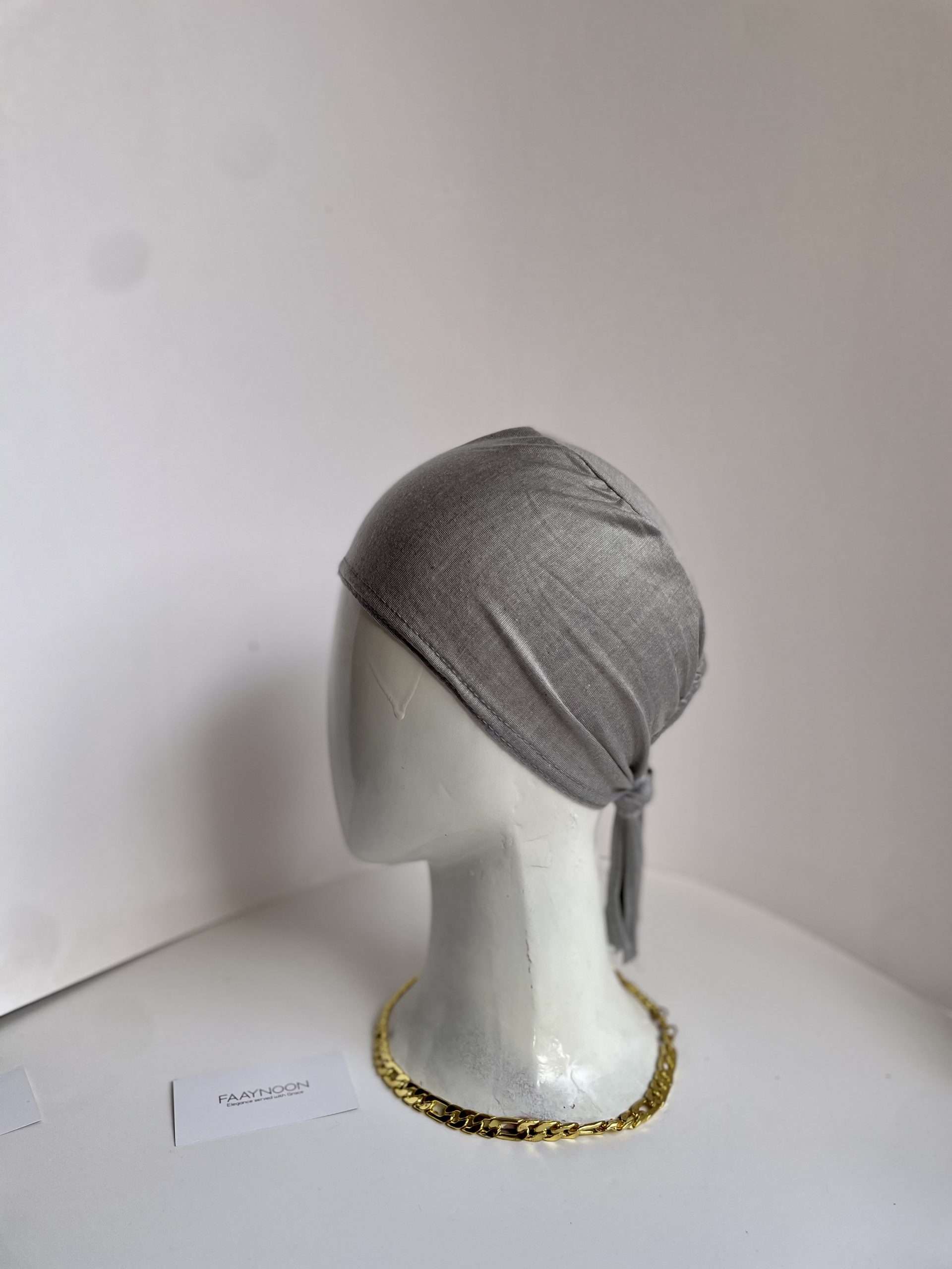 Grey Hijab Cap