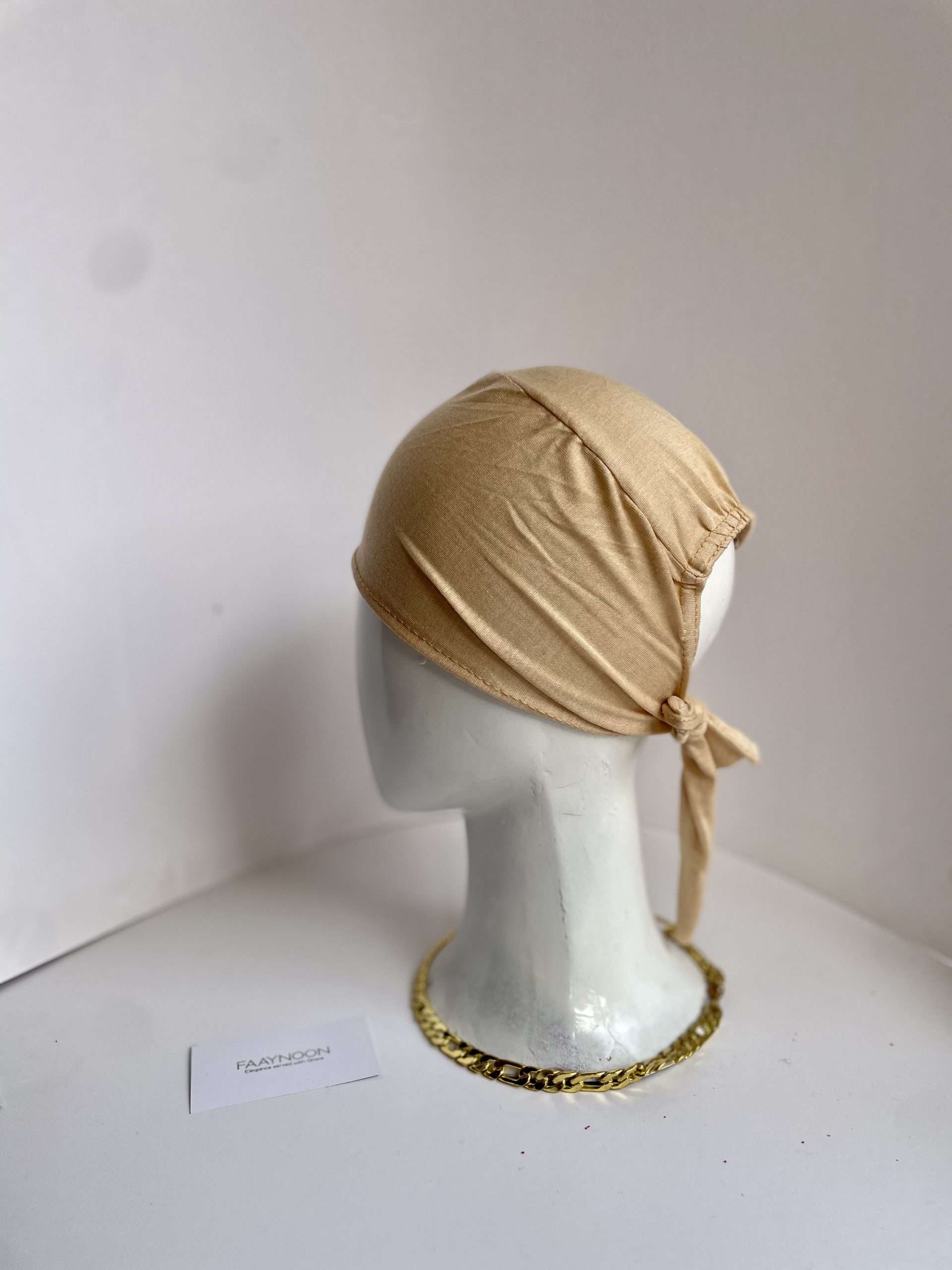 Beige Hijab Cap