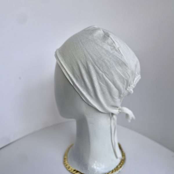 White Hijab Cap