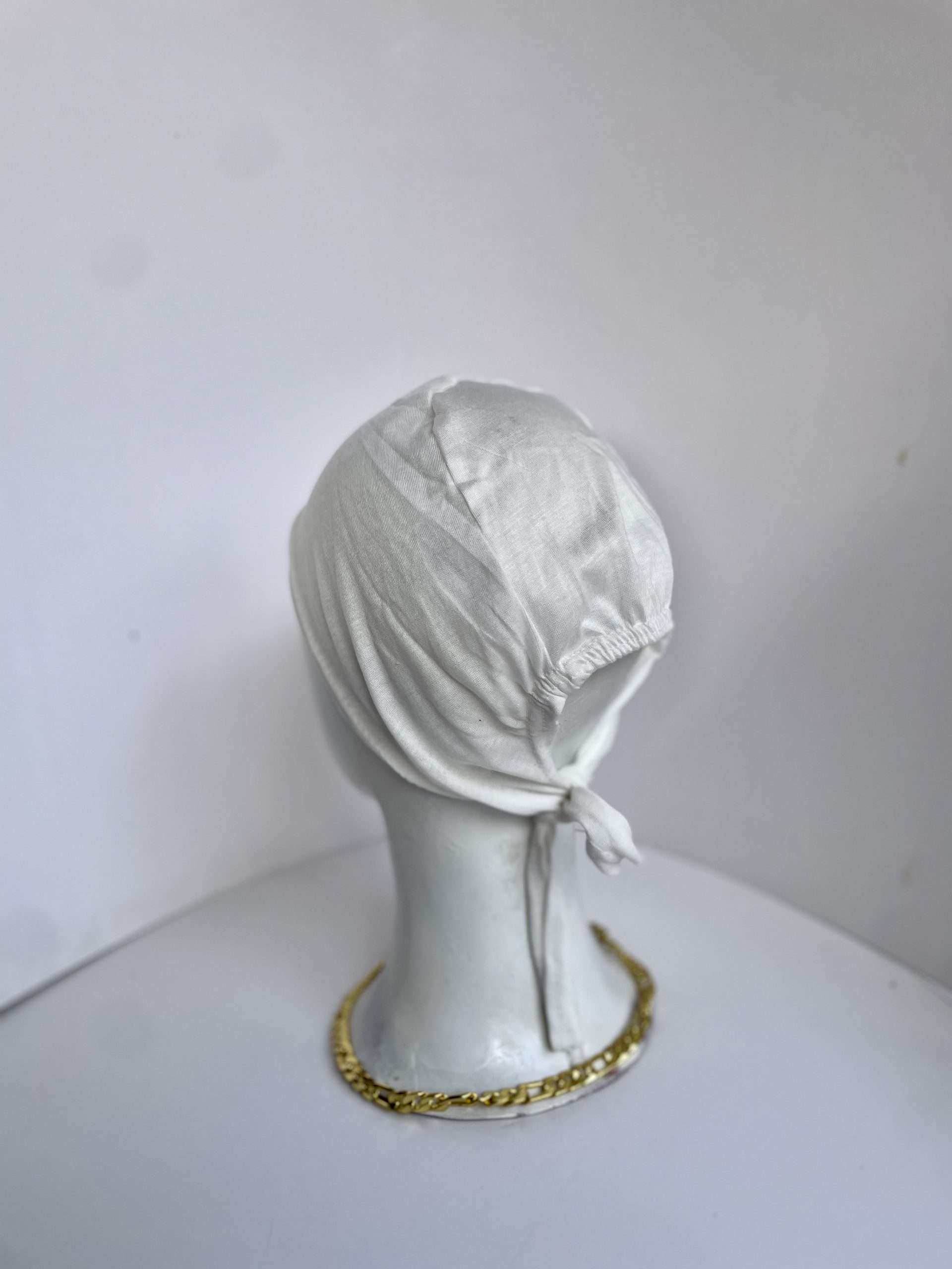 White Hijab Cap