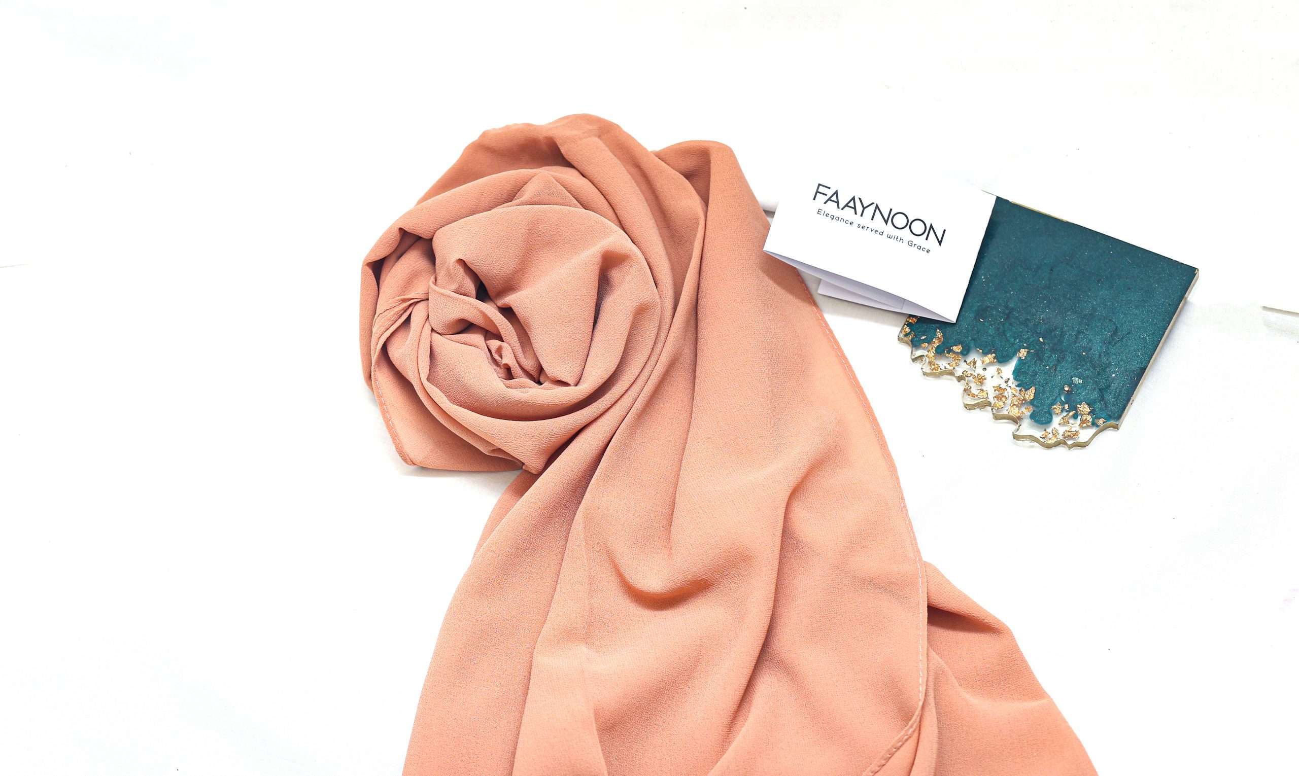 Luxury Chiffon Georgette-Peach