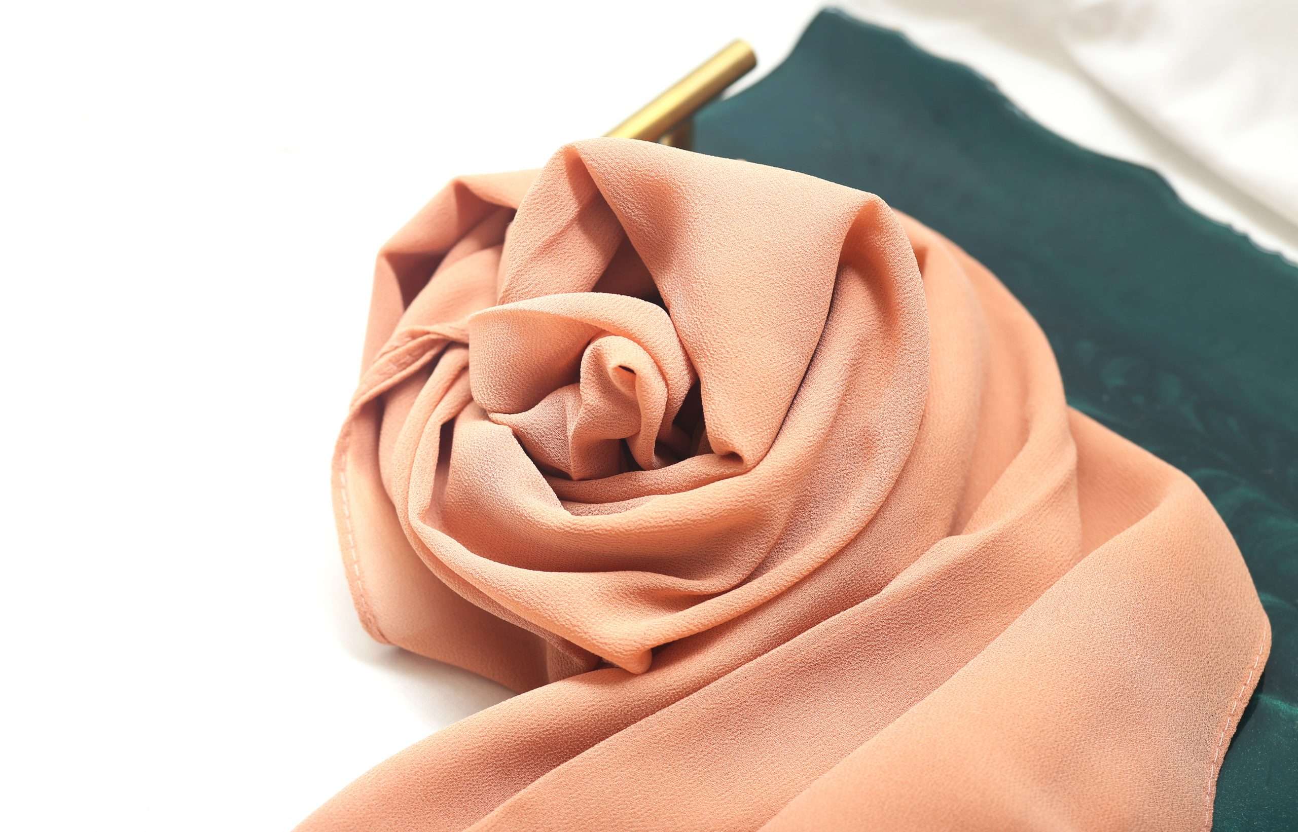 Luxury Chiffon Georgette-Peach