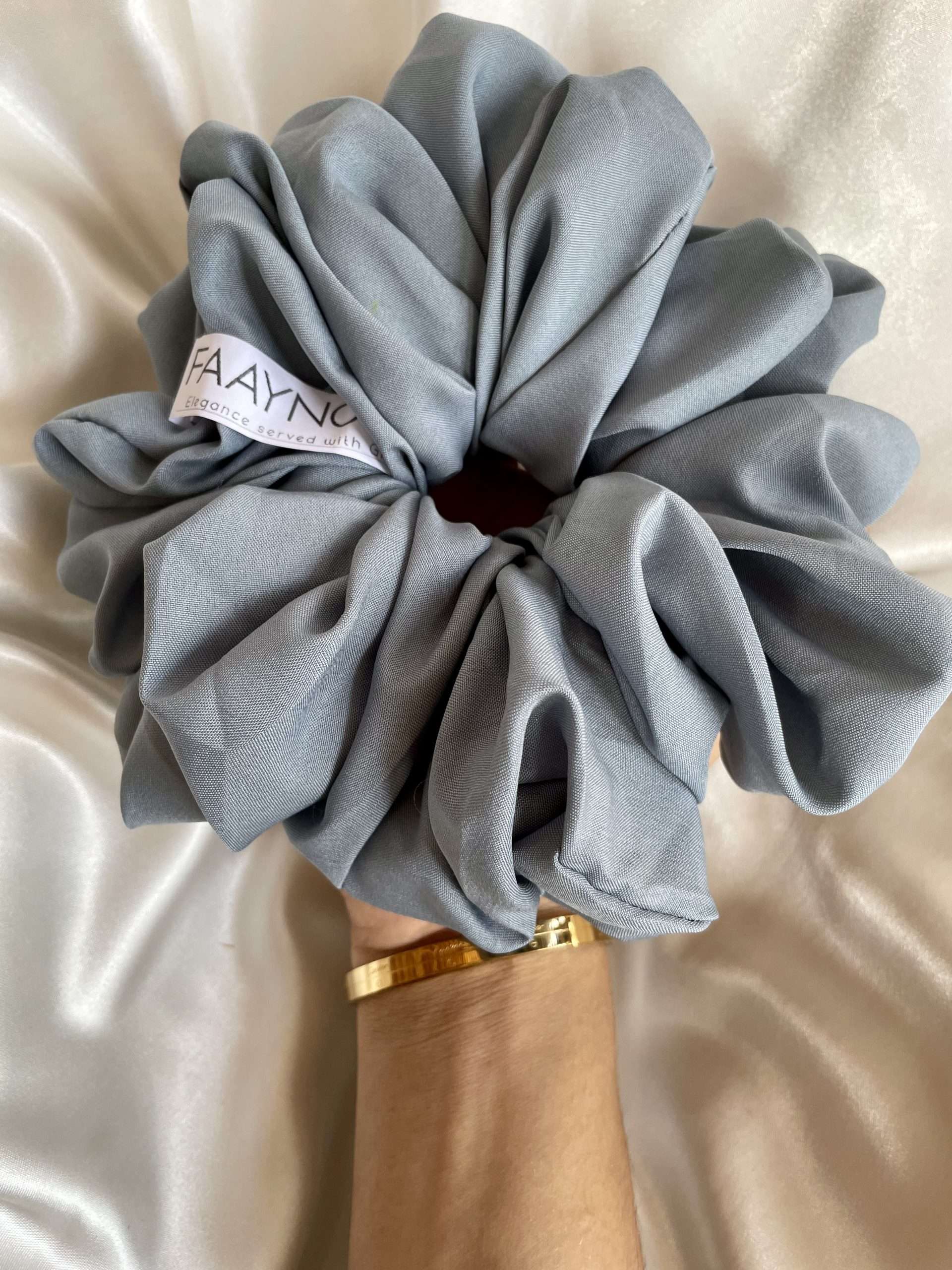 Malai Grey Scrunchie