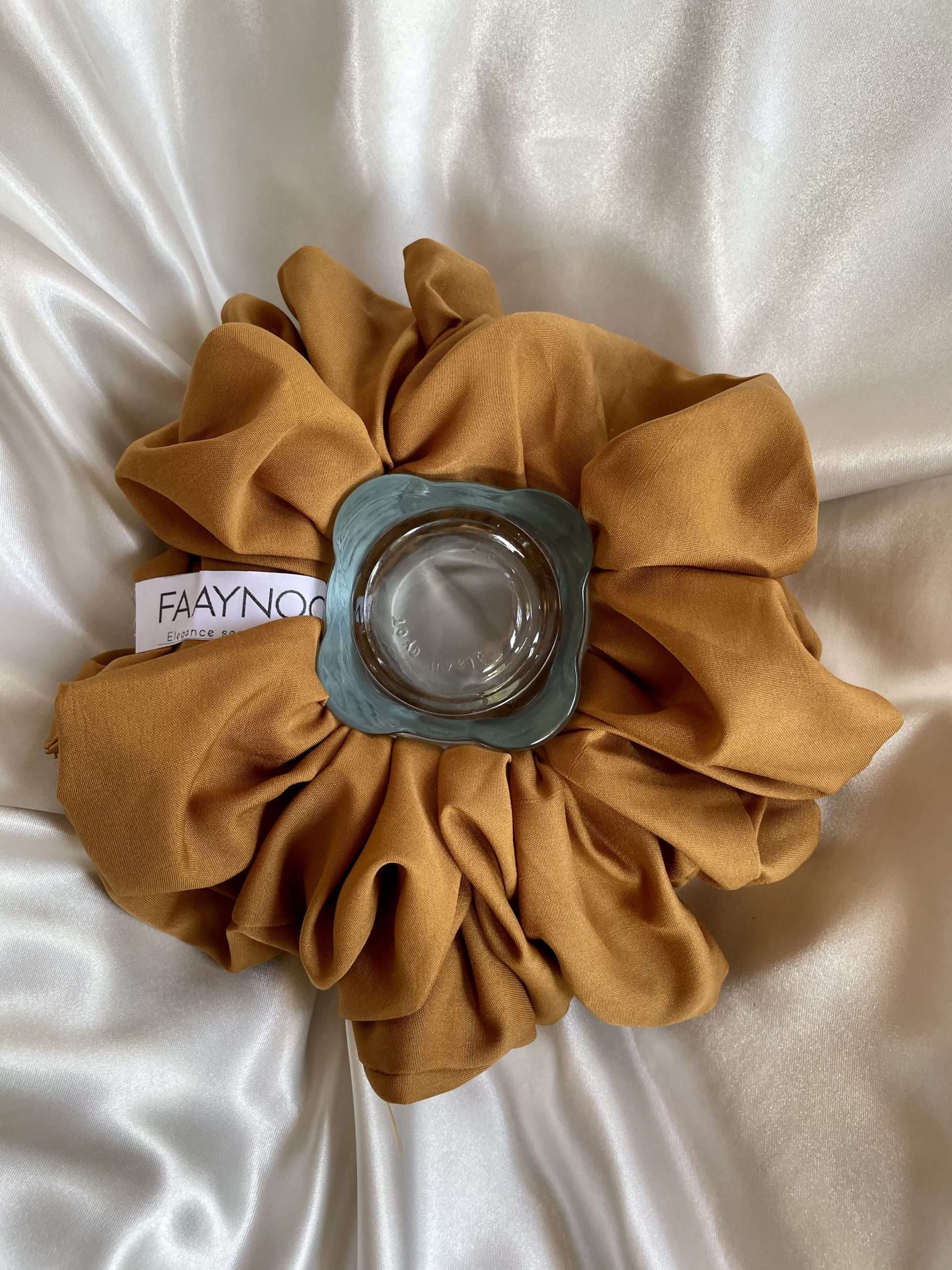 Malai Khaki Scrunchie