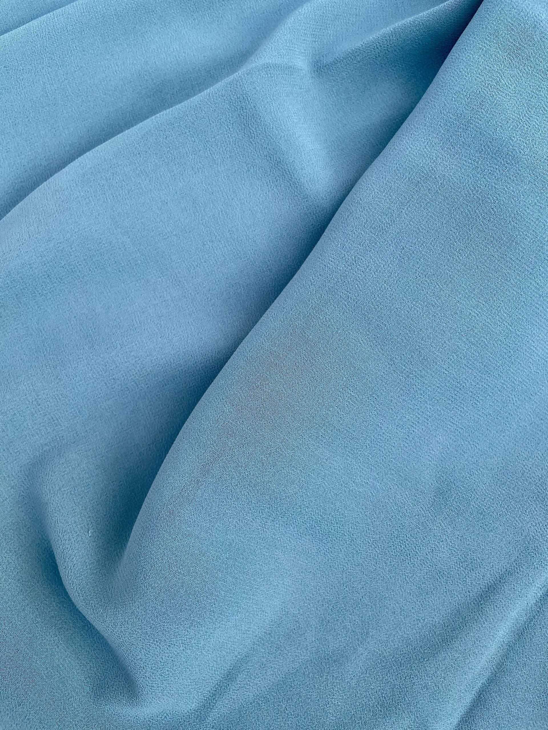 Luxury Chiffon Georgette-Aqua