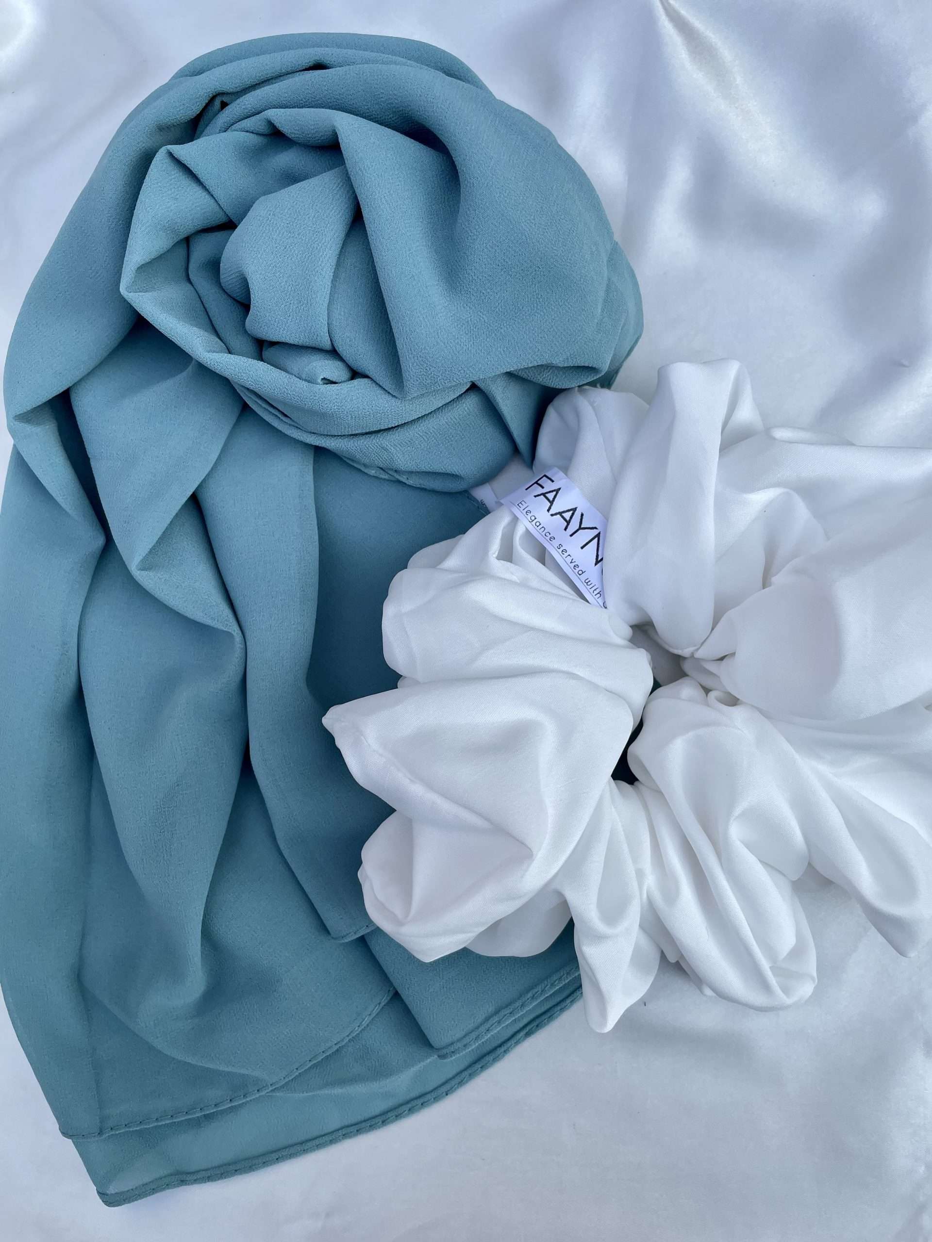 Luxury Chiffon Georgette-Aqua