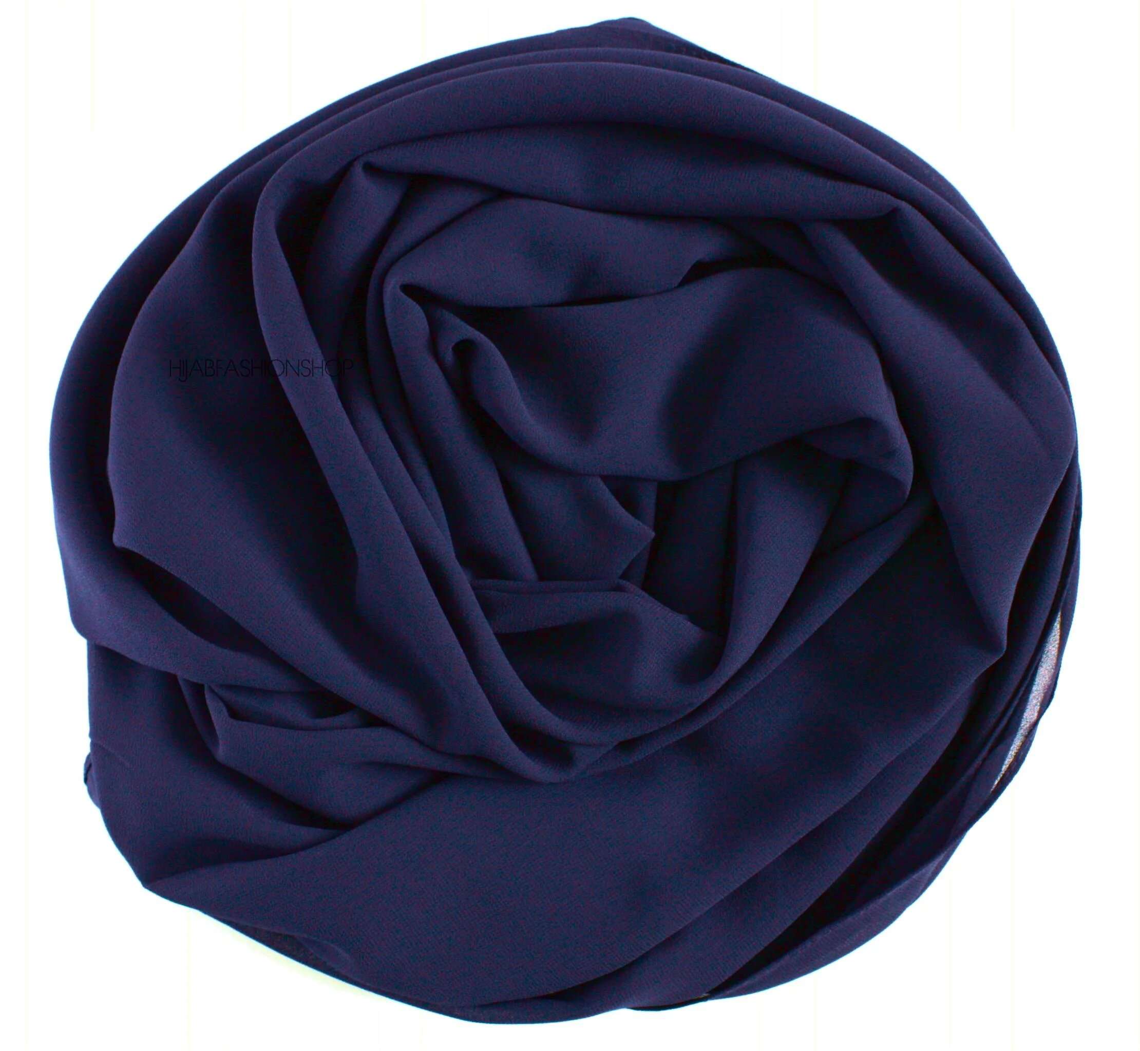 Luxury Chiffon Georgette-Navy Blue