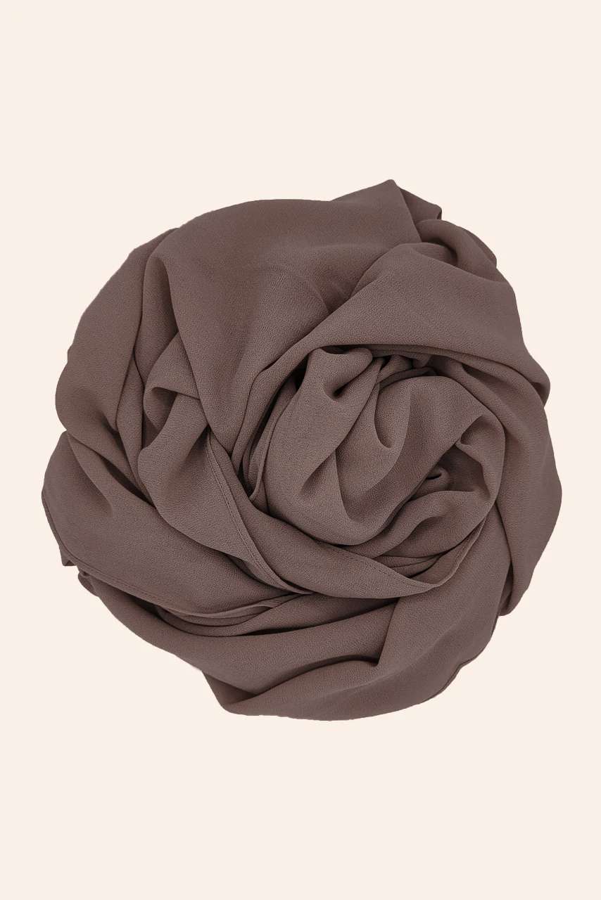 Luxury Chiffon Georgette Coffee