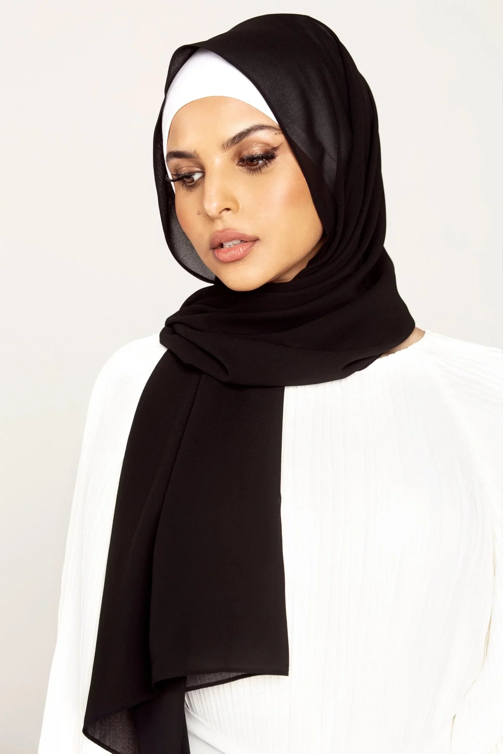 Luxury Chiffon Georgette-Black