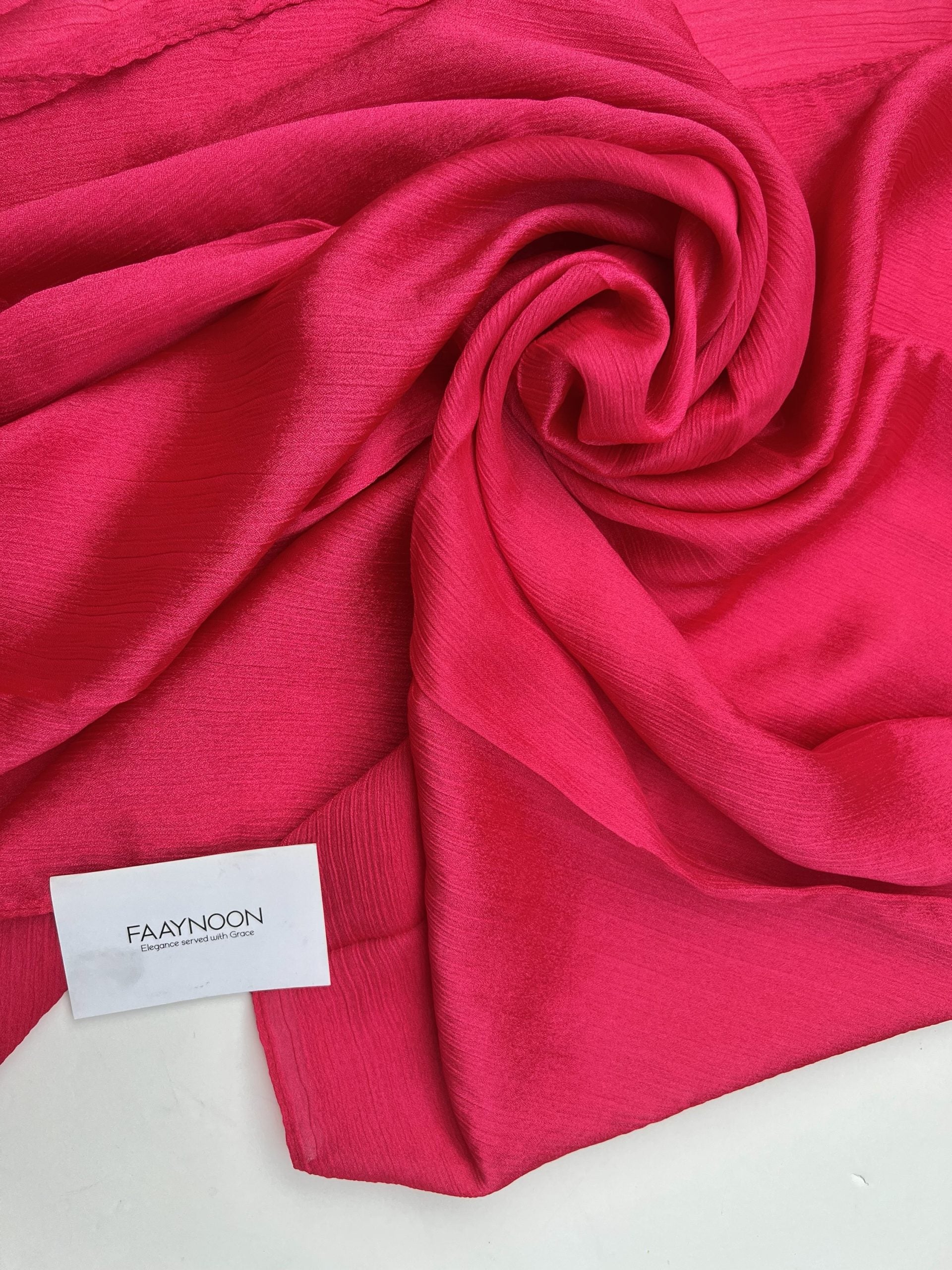 Crinkle Silk Shocking Pink