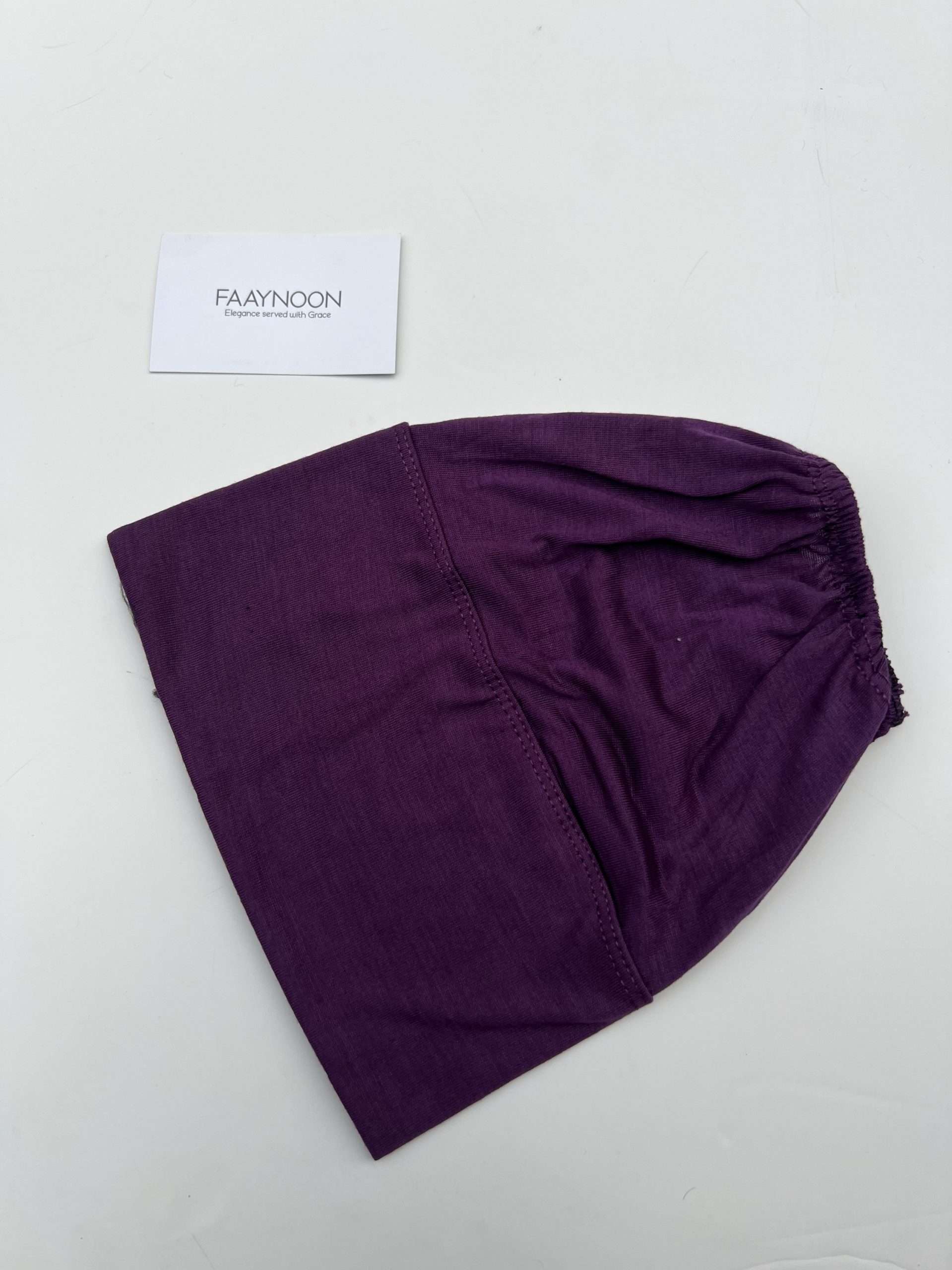 Purple Bonnet Cap