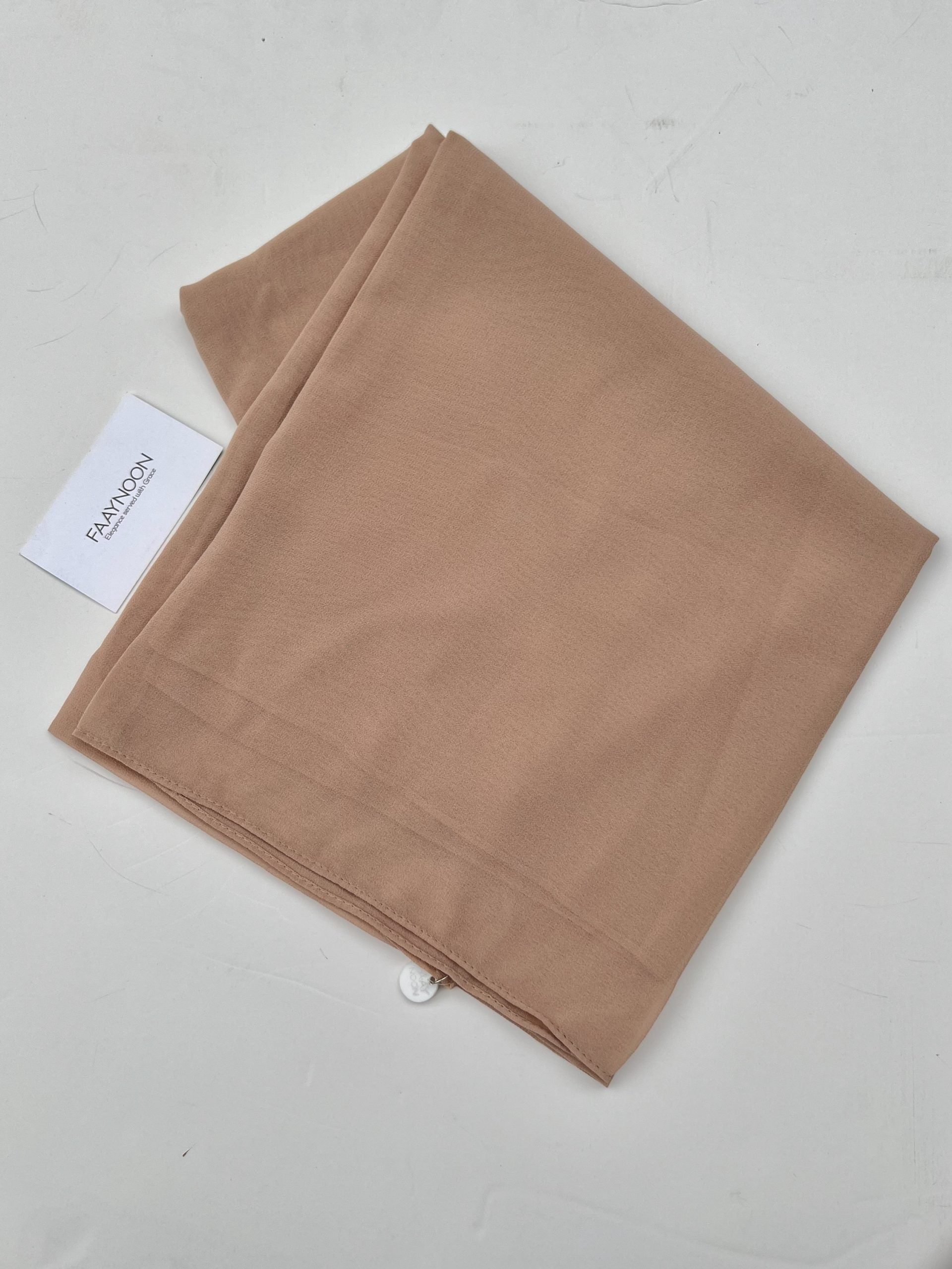 Luxury Chiffon Georgette-Fawn