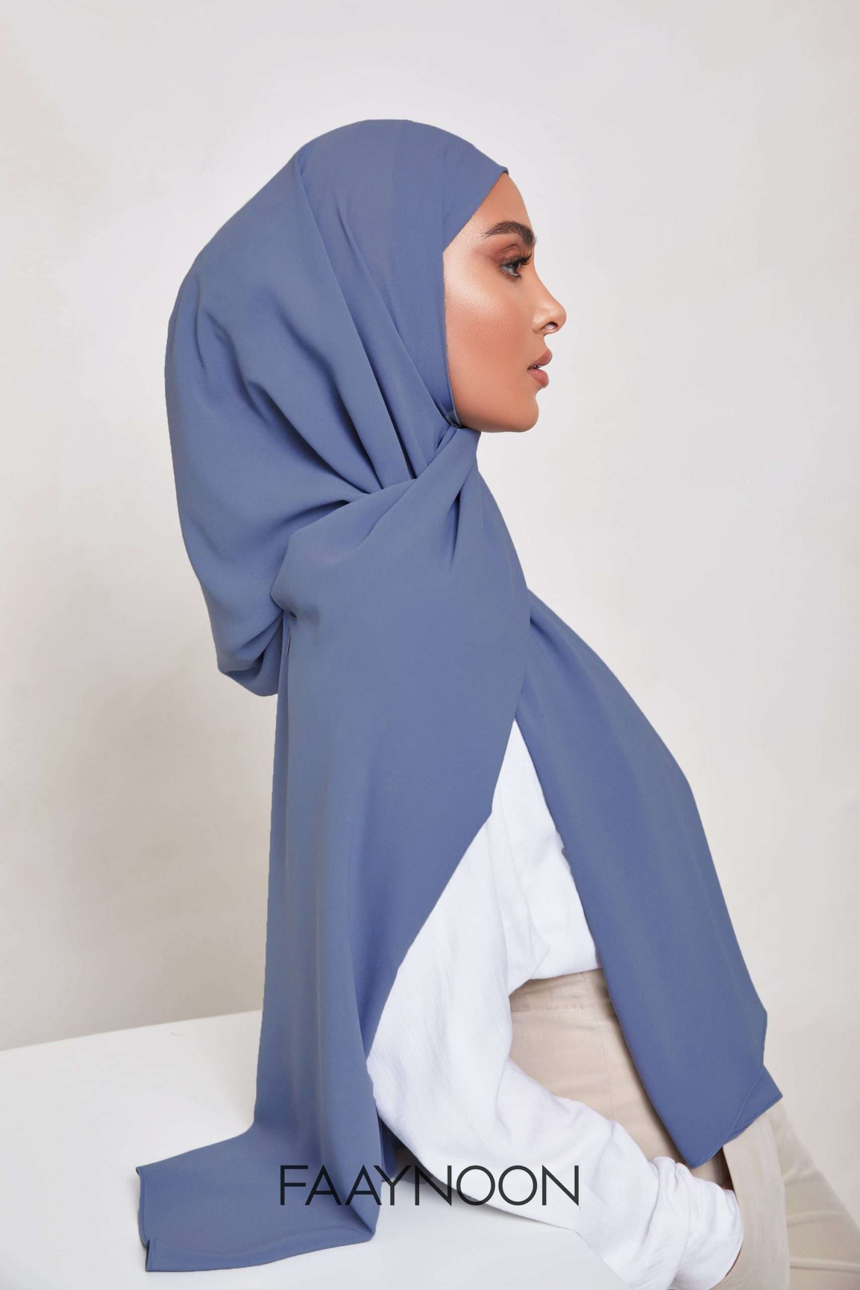 Luxury Chiffon Georgette Ice Blue